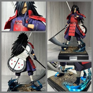 火影 秽土转生 不明协会 宇智波斑 发光 GK雕像场景模型 盒装手办