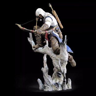 刺客信条3 育碧 自由版康纳 射箭造型 模型摆件 盒装手办