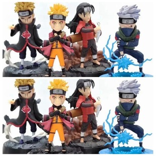 动漫 火影 卡卡西 鸣人 佩恩 千手柱间 Q版公仔 模型袋装手办
