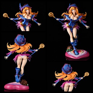 游戏王 怪兽之决斗 黑魔导女孩2.0 魔术决斗场景 GK雕像 盒装手办