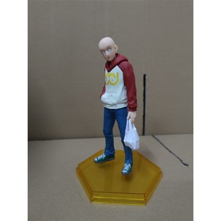 一拳超人 琦玉老师 呆萌 一击男 买菜 便服 卫衣 模型 盒装手办