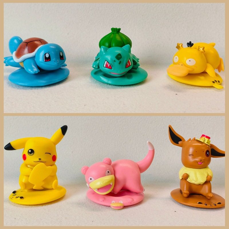 宠物小精灵 6款Q版 皮卡丘 杰尼龟 伊布 可达鸭磁吸摆件 袋装手办,模玩/动漫/周边/娃圈三坑/桌游,手办/手办景品,淘宝优惠券,粉丝福利购,淘宝优惠卷