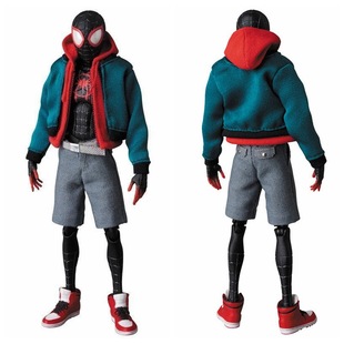 平行宇宙 迈尔斯 蜘蛛侠 真衣服 MAF107 蜘蛛侠 可动人偶盒装手办