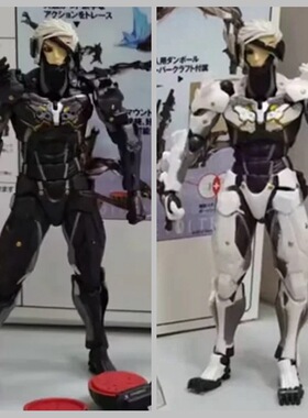 山口式 合金装备 雷电 蛇叔 RAIDEN崛起 可动人偶 模型 盒装手办