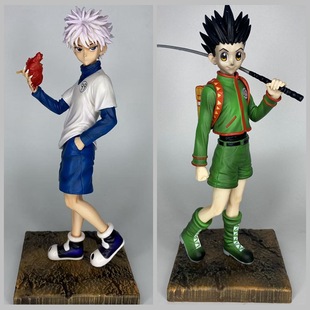 全职猎人 鱼竿小杰 掏心 奇犽 揍敌客 赏金猎人 模型摆件盒装手办