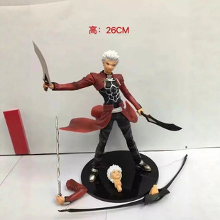动漫 Fate Archer 无限剑制 塞巴 红A 英灵卫宫士郎 盒装手办