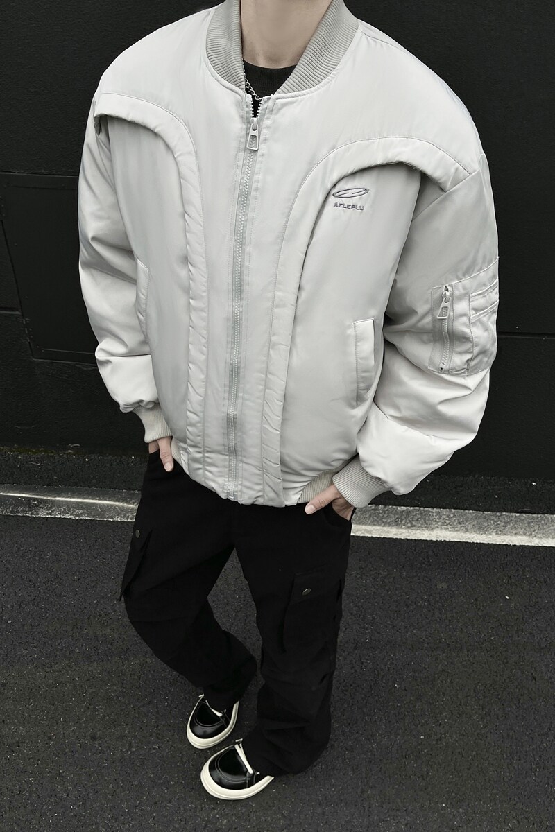 抖音2美式绣花飞行服cleanfit分割棉服外套1713-MF88-P138,男装棉衣,星座514A（原614）