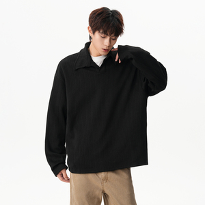 2无影墙 秋冬380克肌理感麦穗长袖Polo衫长袖T恤 HWH52-P48控78,男装Polo衫,星座514A（原614）