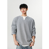 3无影墙春黑标华夫格假两件长袖T恤HWH02-P35控68，男装T恤，星座514A（原614）