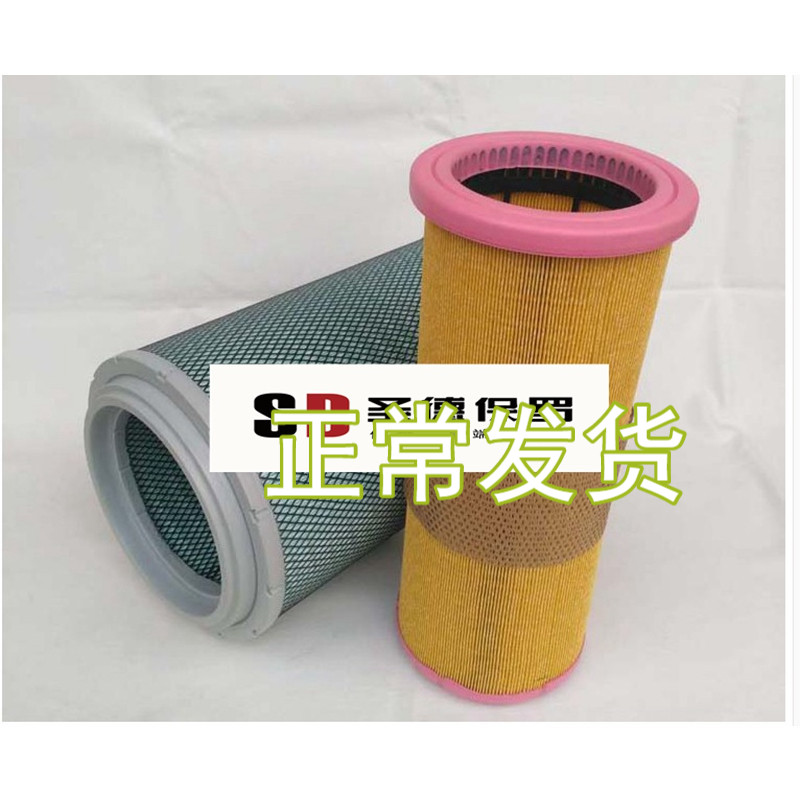 适配PU2845空滤2846(专用内芯翻边)一汽解放J6 350马力空气滤芯