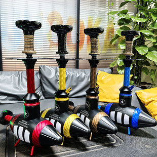 潜水艇造型水烟壶单管四色可选灯光变幻酒吧KTV适用精致