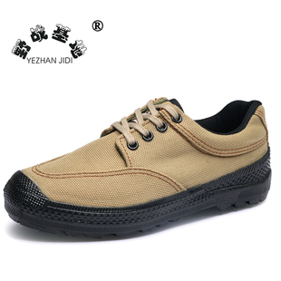 男防臭耐磨劳保上班穿工作务农轻便防臭胶鞋 野战基地解放鞋 作训鞋