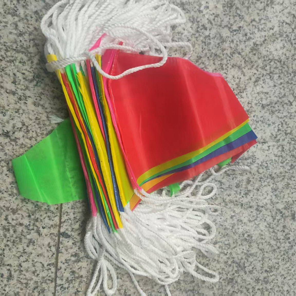 彩旗户外开业婚庆加粗绳三角旗子