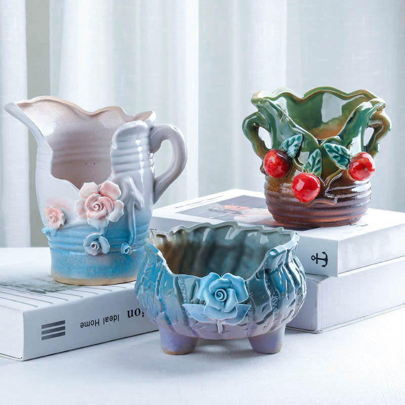 陶瓷欧式创意捏花物美价廉