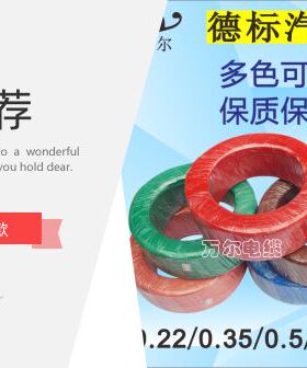 汽车电路改装线喇叭德标FLRY纯铜环保质阻燃包检车用软线高温线束