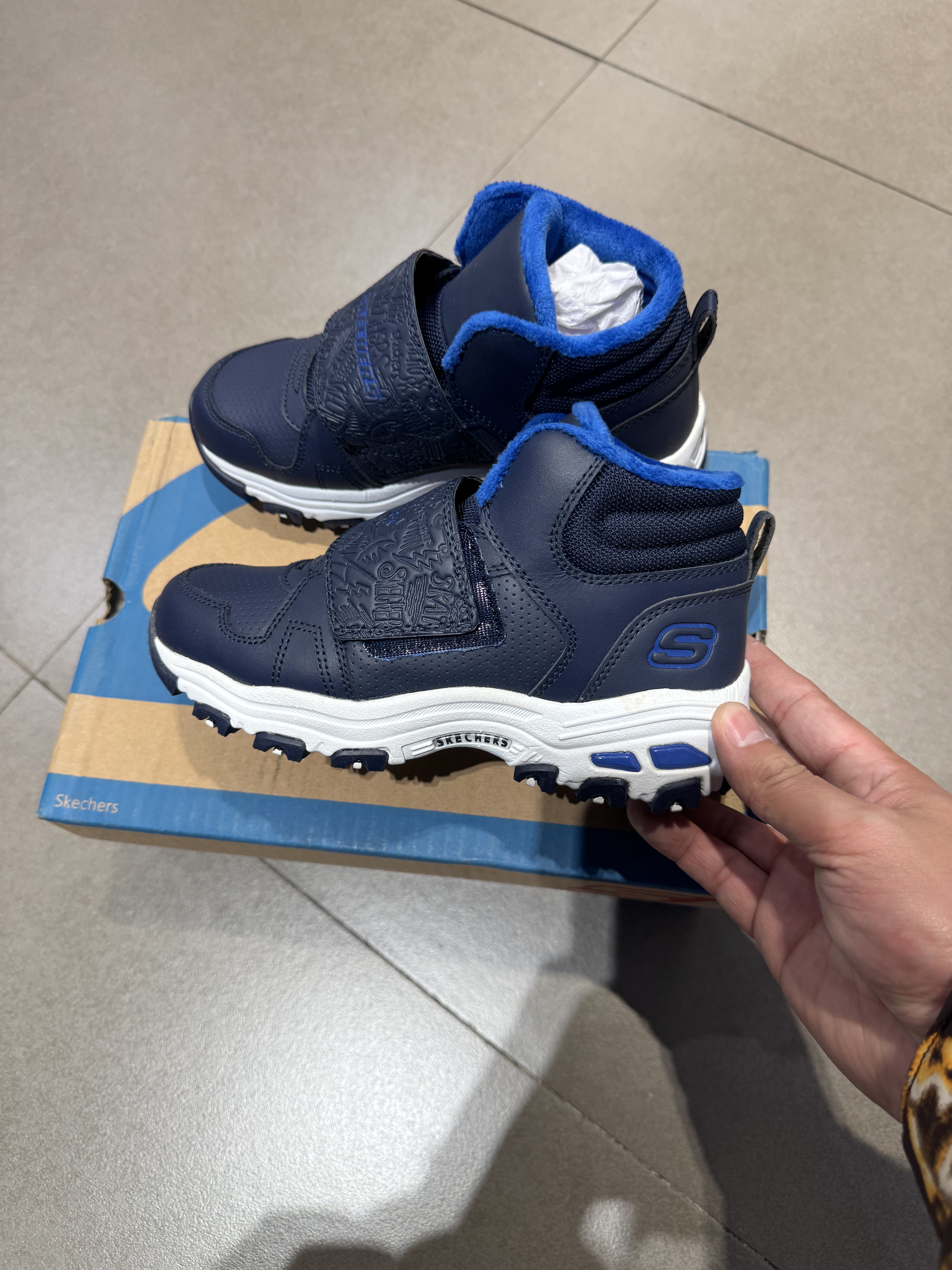 Skechers斯凯奇 D'LITES系列 舒适百搭 儿童靴子 青少年660051L