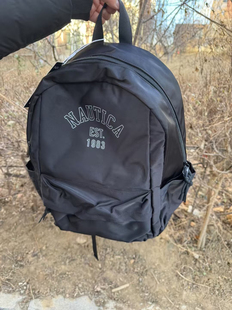 旭洋体育NAUTICA诺帝卡 男女通用大logo 经典运动休闲双肩包书包