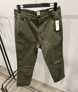 多口袋 GAP 男女款 休闲裤 中腰745030 2025复古帆布宽松直筒工装