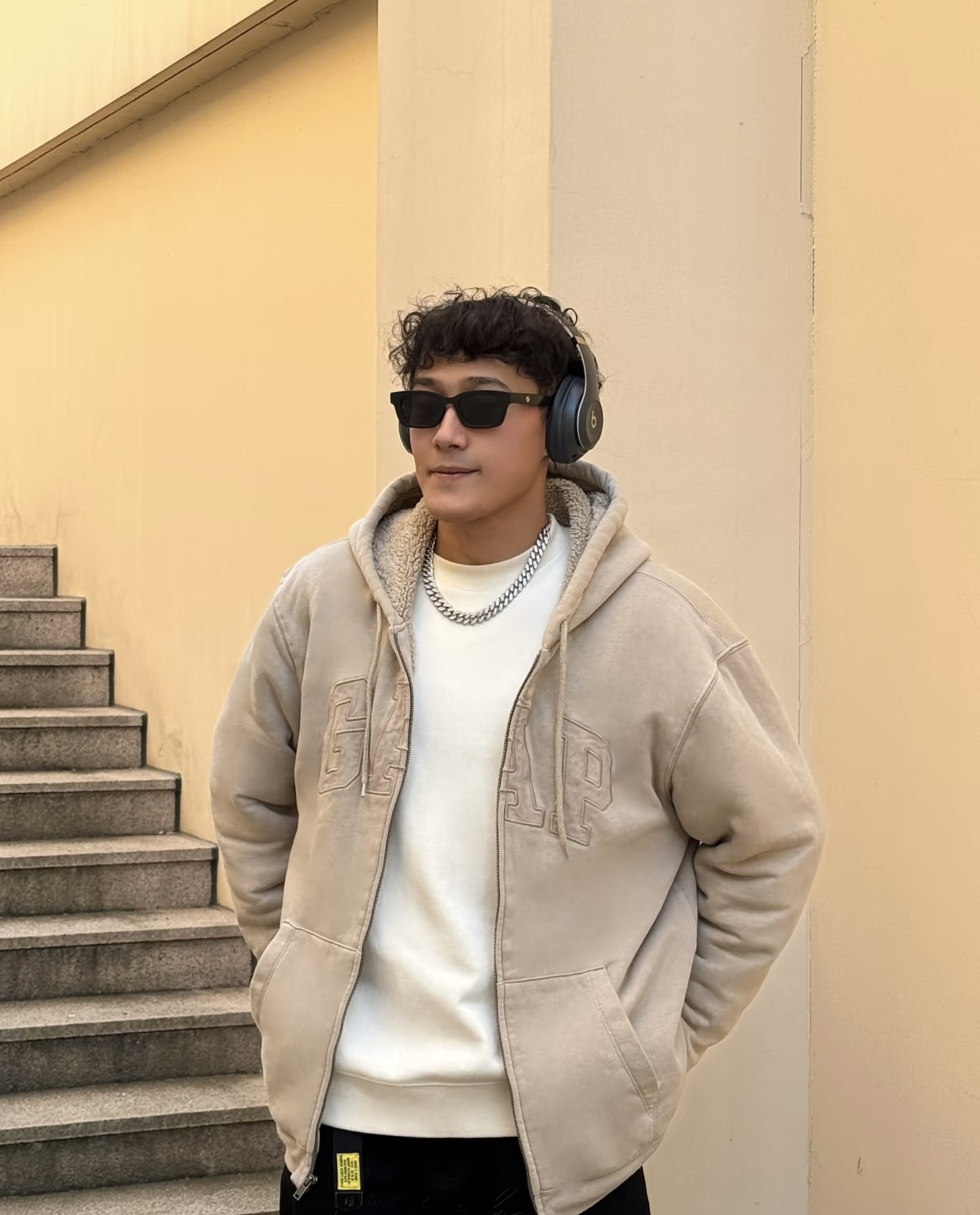 欧阳娜娜同款Gap男女加厚羊羔绒经典秋冬保暖卫衣402176 762531