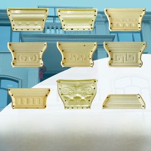 四方形方柱柱头罗马柱新中式模具新款方墩水泥现浇盖帽塑钢构件