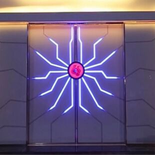 网红门电动科幻门掌纹智能科技感应门酒吧KTV门个性创意门隐形门