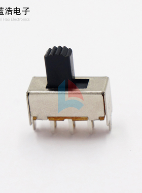 SS-22F07两档拨动开关6脚双排立式 2只固定脚2档音响玩具电源开关