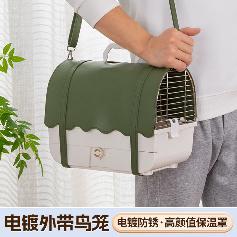 透明亚克力鹦鹉外出笼豪华别墅