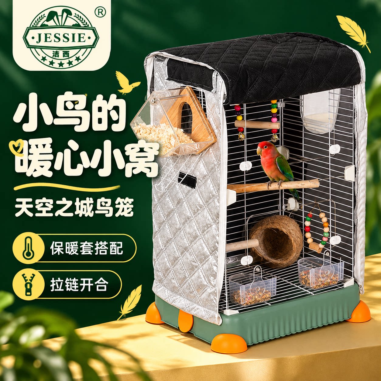 豪华别墅玄凤虎皮牡丹冬季保暖