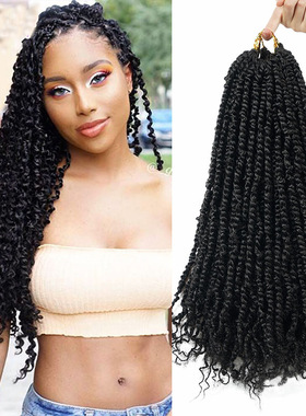 Pre-twisted Passion Twist Crochet Braids Hair欧美钩针发