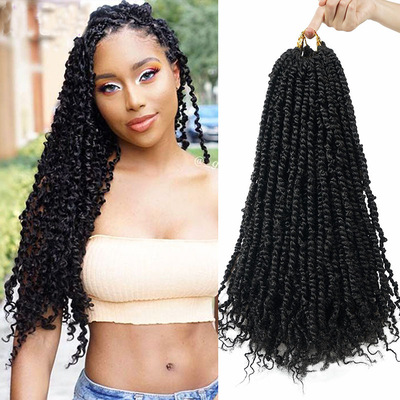 Pre-twisted Passion Twist Crochet Braids Hair欧美钩针发