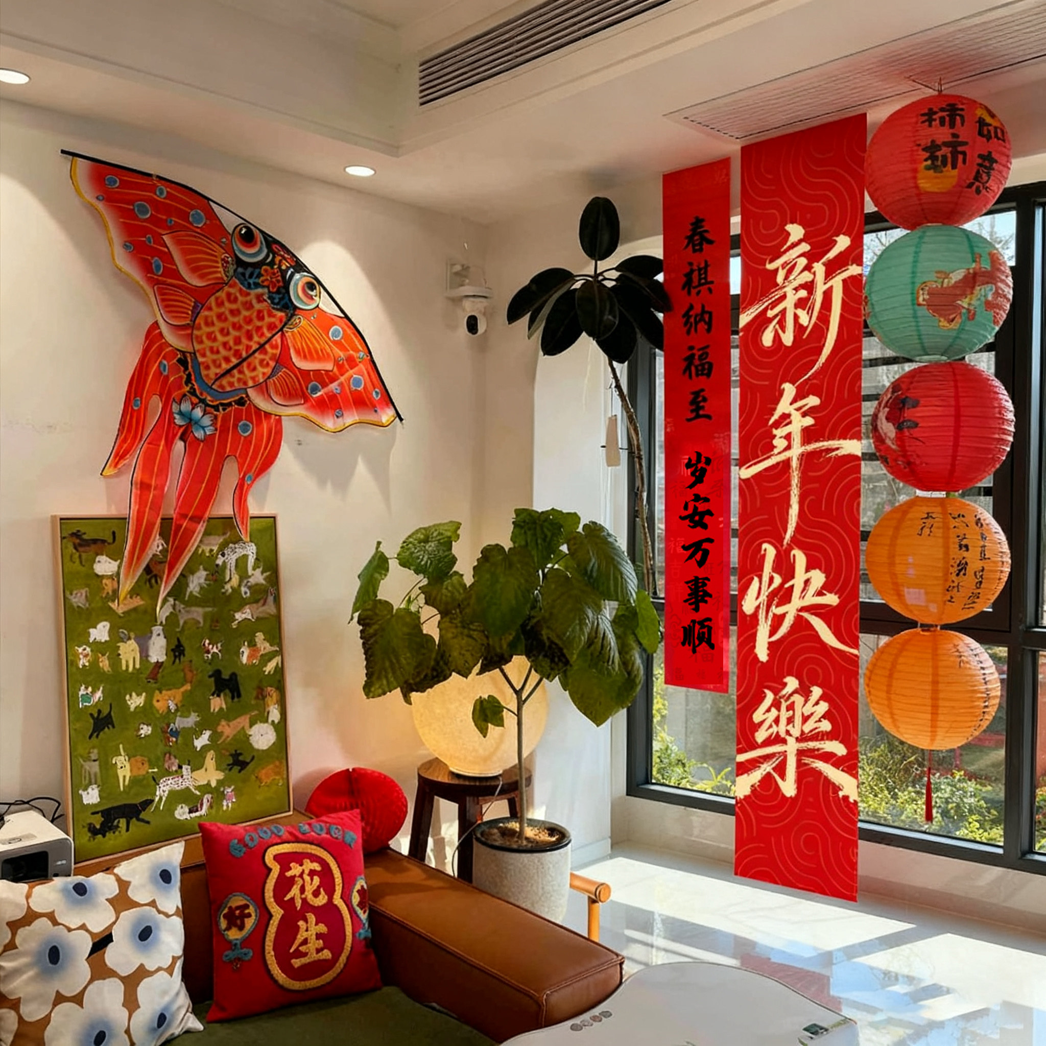 新年春节布置拍照道具挂布橙色系橱窗幼儿园环创折叠圆形纸灯笼,节庆用品/礼品,灯笼,淘宝优惠券,粉丝福利购,淘宝优惠卷