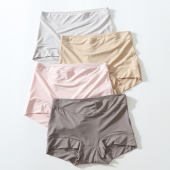 二合一 安全四平角大码 内裤 女莫代尔高腰收腹提臀薄防走光打底底裤