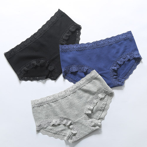 低腰简约风包臀纯色日系三角裤