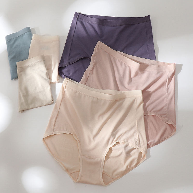内裤女兰精莫代尔80支高腰收腹轻薄无痕裸感弹力180斤可穿三角裤,女士内衣/男士内衣/家居服,女三角裤,淘宝优惠券,粉丝福利购,淘宝优惠卷
