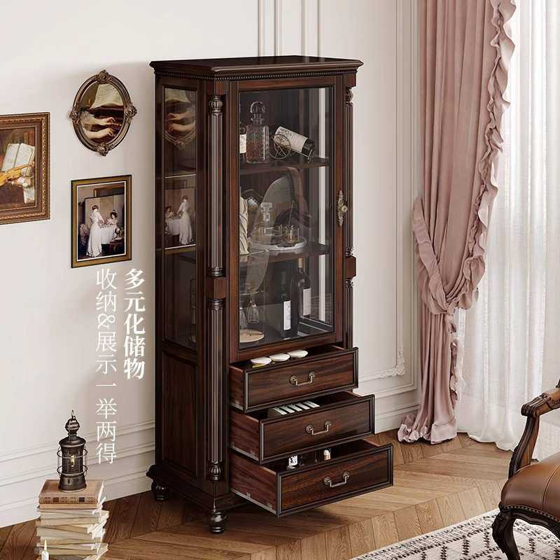 美式复古乡村酒柜家用经典实木靠墙置物柜餐厅黑胡桃木收纳储物柜,鲜花速递/花卉仿真/绿植园艺,割草机/草坪机,淘宝优惠券,粉丝福利购,淘宝优惠卷