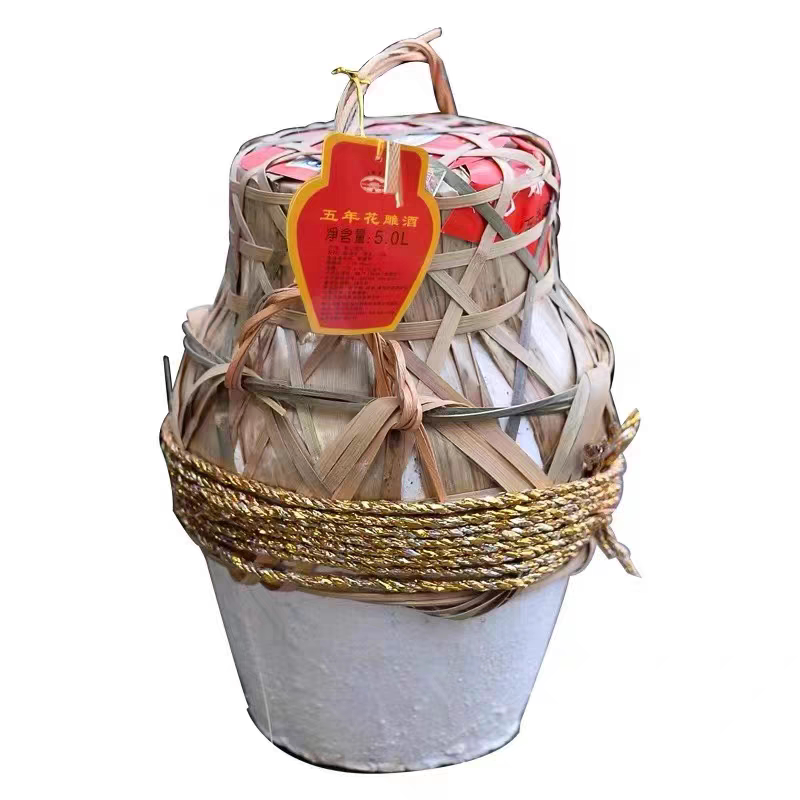 古越龙山绍兴黄酒五年陈5L/坛半干型花雕酒糯米酒大坛加饭酒