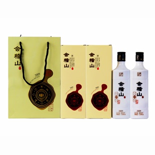会稽山绍兴黄酒2009匠心之作手工花雕加饭糯米特型黄酒2瓶礼盒