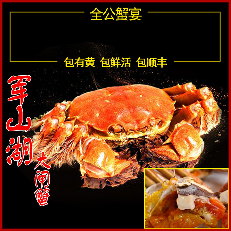 军山湖大闸蟹7两5只公蟹南昌水产现货全母蟹江西螃蟹鲜活特大大