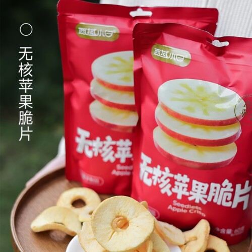 西域小白苹果脆片60g新疆阿克苏苹果脆脆 非油炸苹果干水果干零食