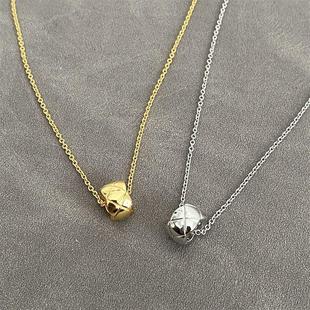 锁骨链 小众简约时尚 fever金豆菱格纹项链女转运珠欧美经典 个性