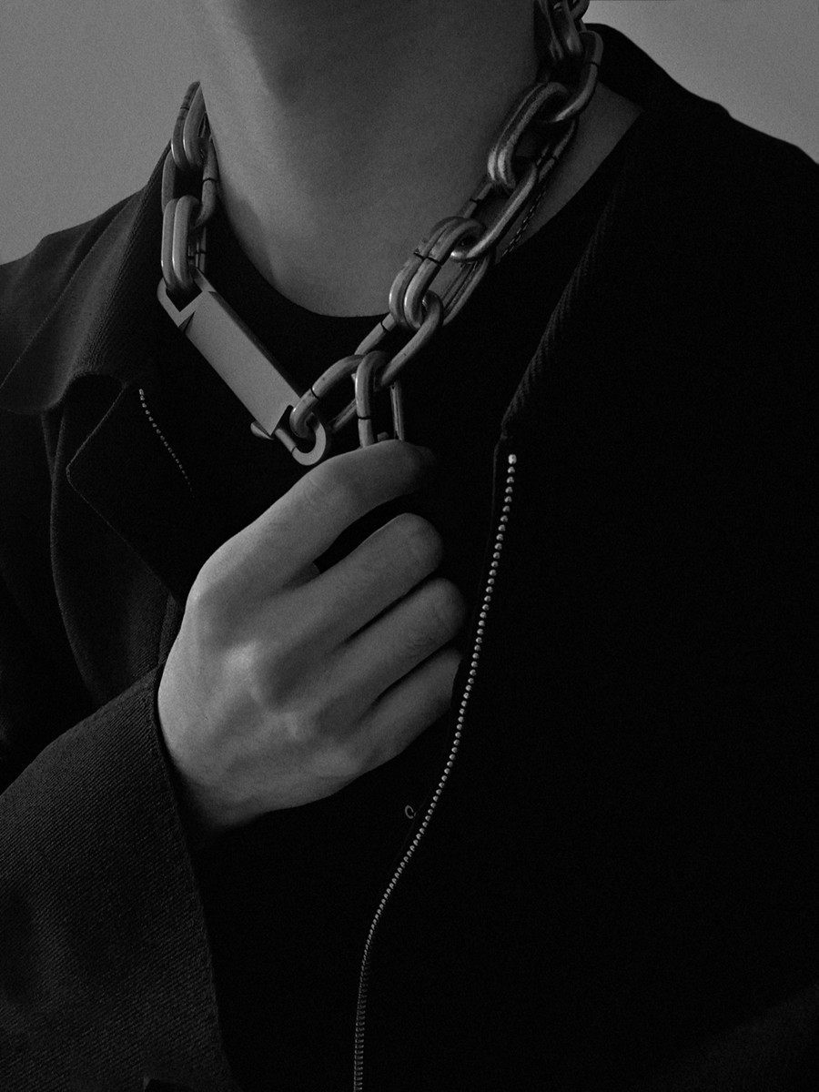 rick五芒星复古925纯银ro项链轻奢小众男士配饰品潮高级感气质