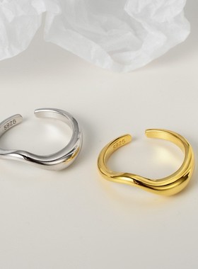 不规则指环立体开口波浪