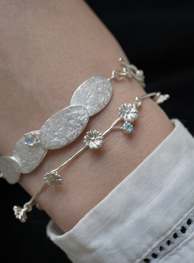 ins风小雏菊花环手链女文艺时尚立体花卉造型清冷感小雏菊手饰