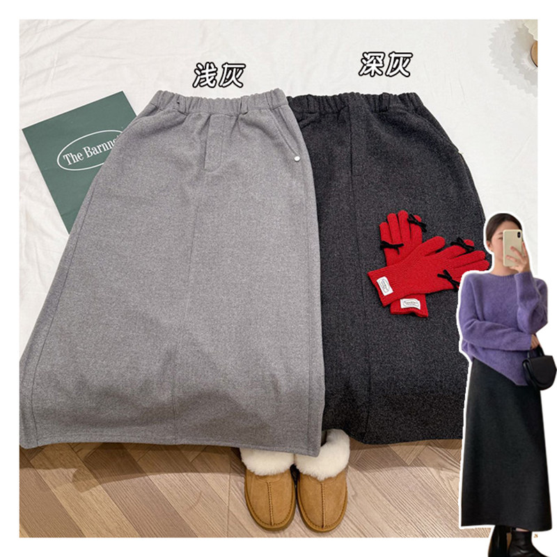 120622~「冬日纸片裙」韩系！简约纯色显瘦厚款女士半身裙,女装/女士精品,半身裙,淘宝优惠券,粉丝福利购,淘宝优惠卷