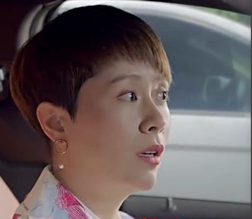 小别离童文洁海清同款韩版制片人同款圆环珍珠链耳钉耳环耳链耳饰