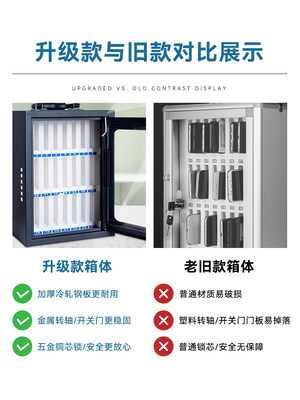 学生手机保管箱钢铁壁挂手机存放柜员工会议寄存柜储存柜收纳盒子