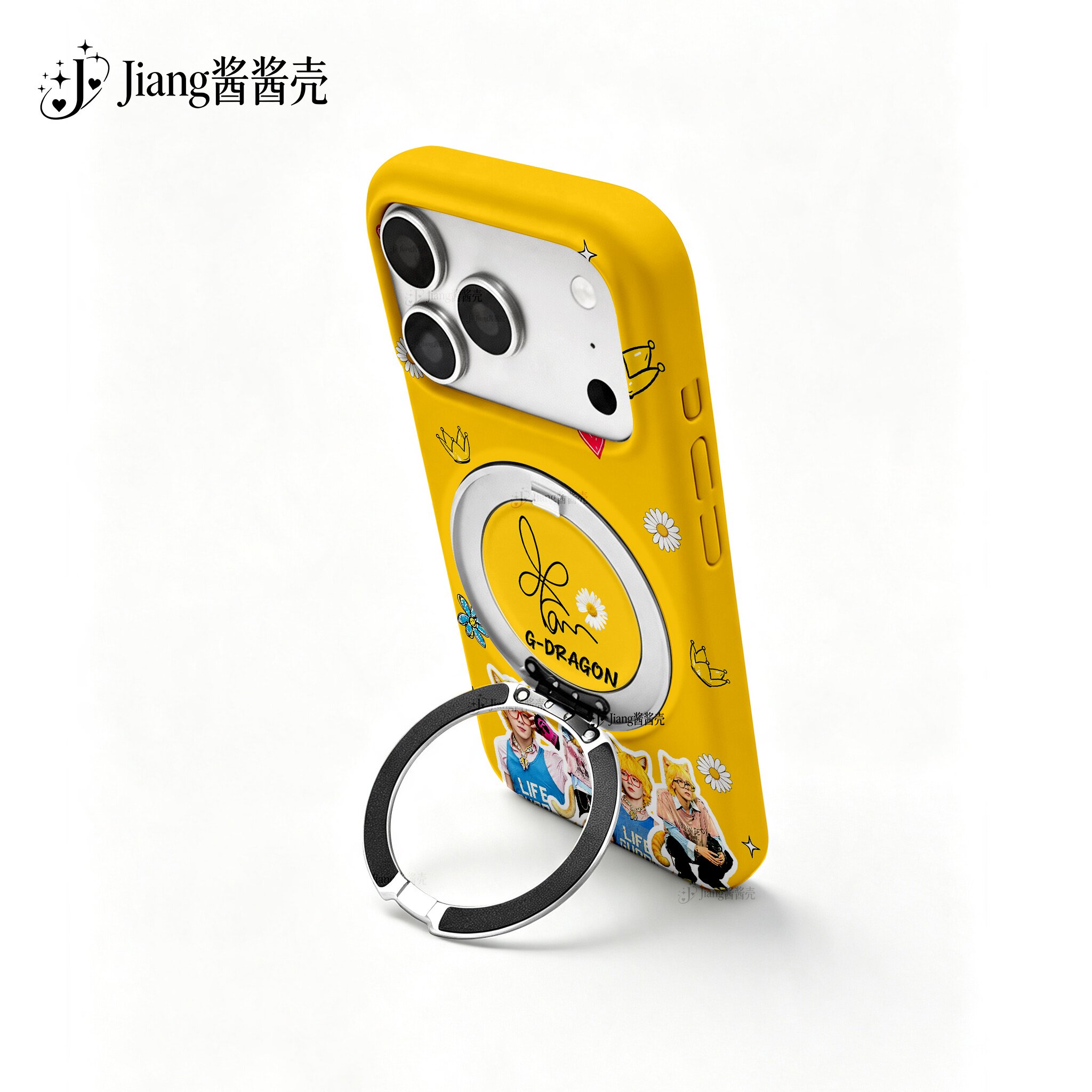 权志龙旋转支架手机壳