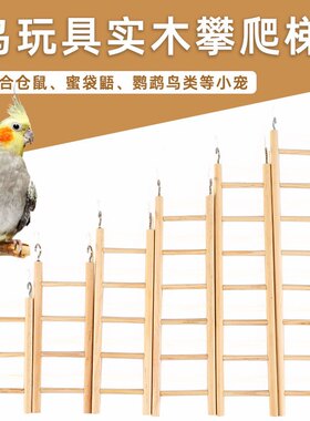 8玖-鹦鹉爬梯云梯梯子牡丹虎皮玄凤专用鸟笼玩具用品鸟儿攀爬楼梯