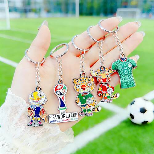 2026 World Cup souvenirs football pendants keychains mascots