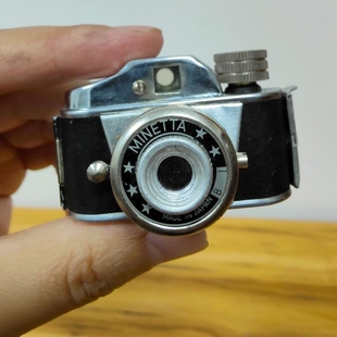 西洋古董间谍相机MINETTA迷你袖 珍微型小胶卷胶片相机民国戏道具